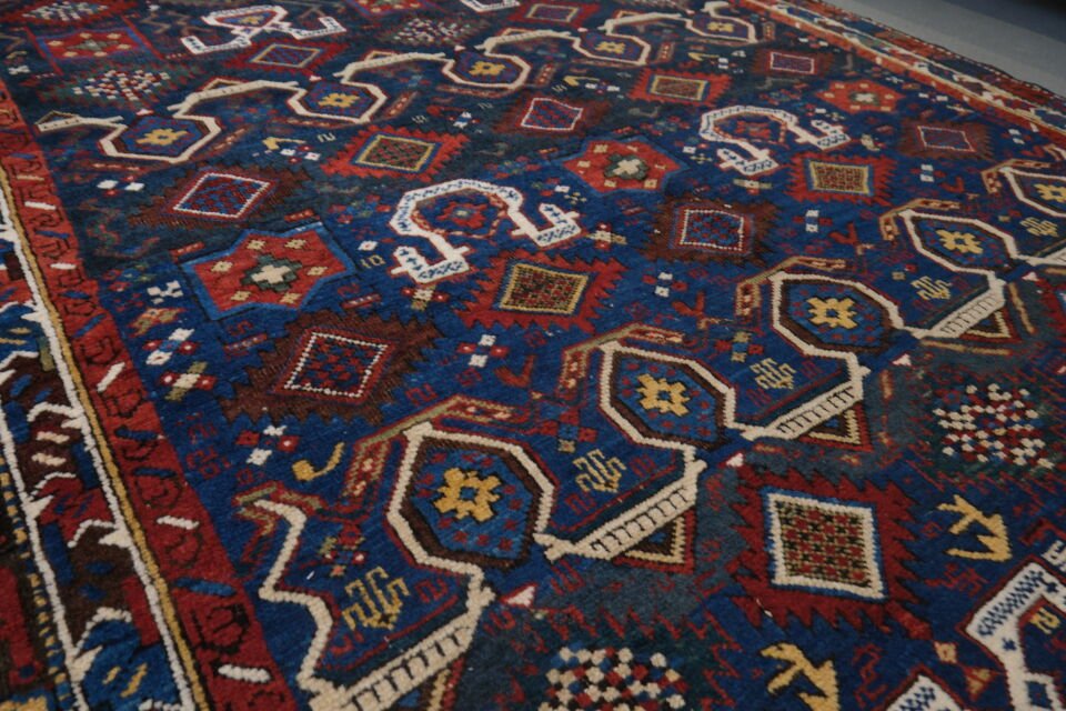Antique Kuba Rug – Circa 1850s | Caucasian Tribal Masterpiece