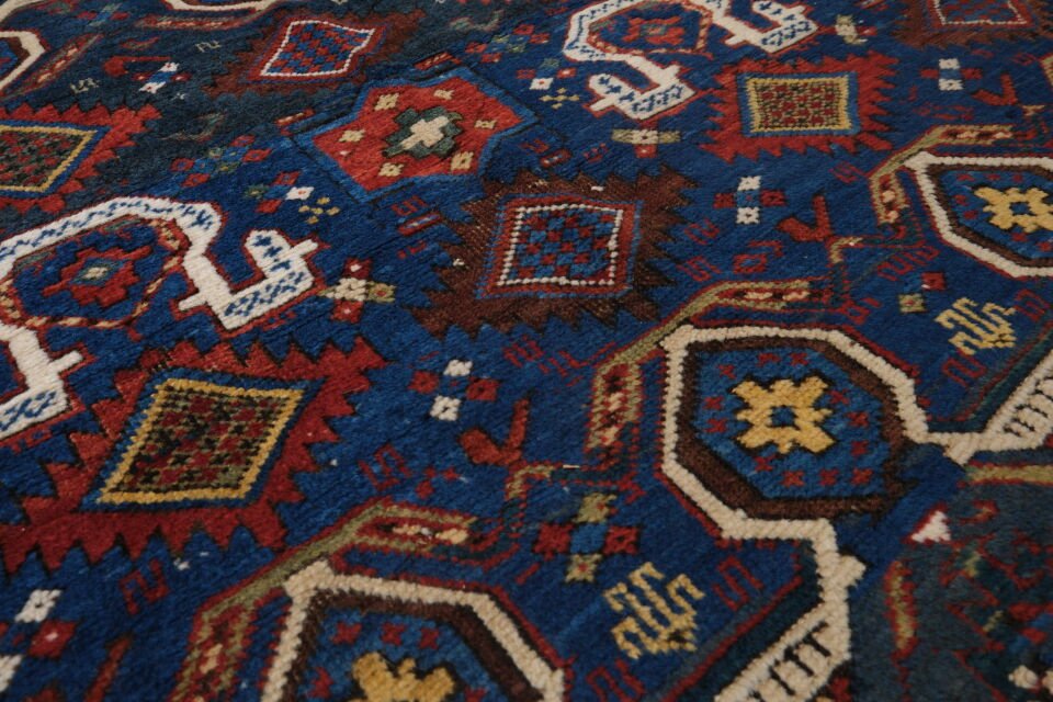 Antique Kuba Rug – Circa 1850s | Caucasian Tribal Masterpiece