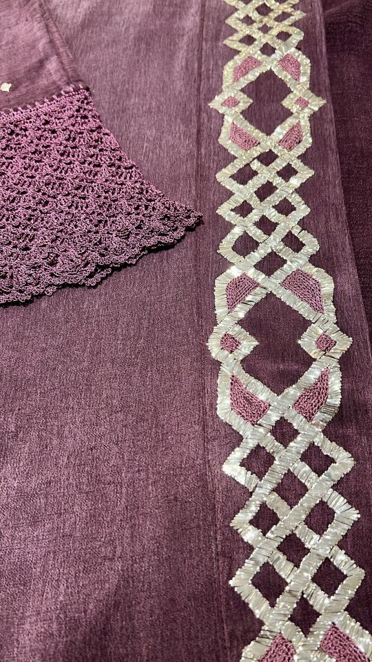 Washed Silk Cherry Burgundy Abaya