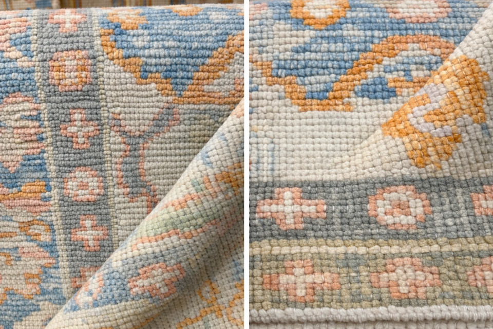 Pastel Oushak Wool Rug