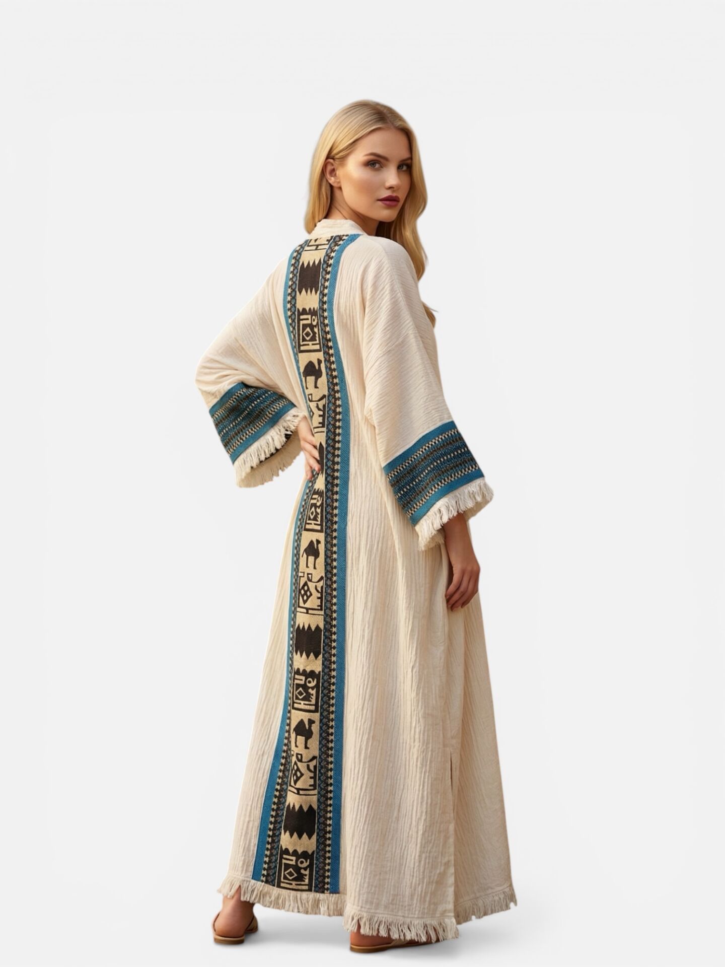 Luxury Cotton Kimono – Triple Layer Muslin Designer Kimono