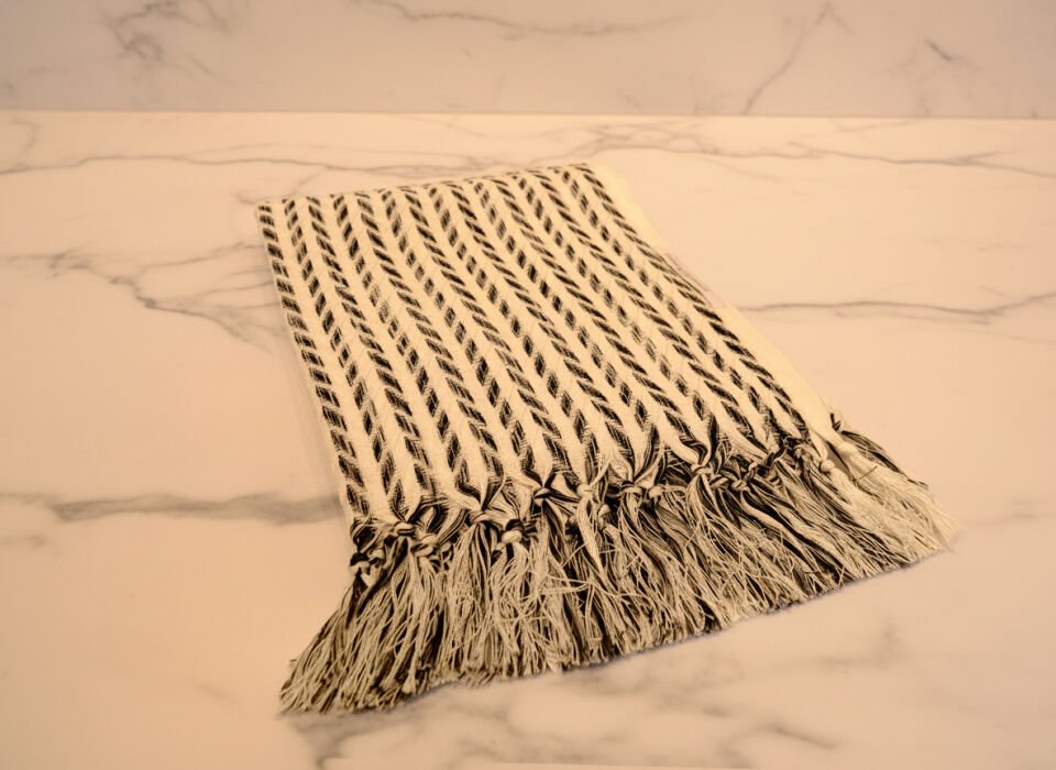 Black & White Chevron Peshtemal
