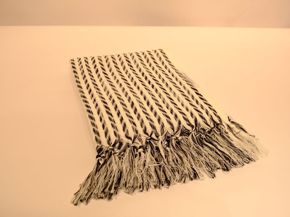 Black & White Chevron Peshtemal