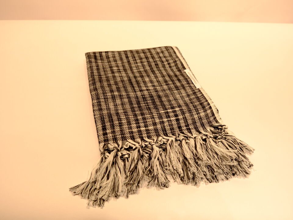 Black & White Striped Peshtemal