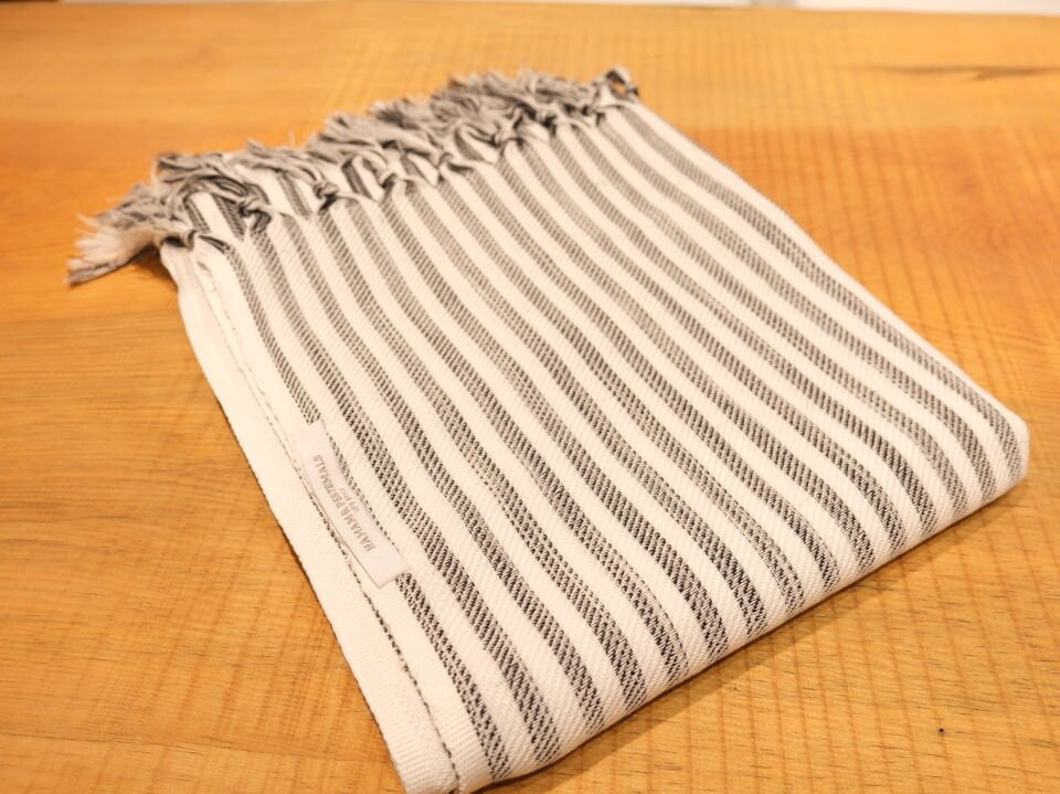 Black & White Pinstripe Peshtemal