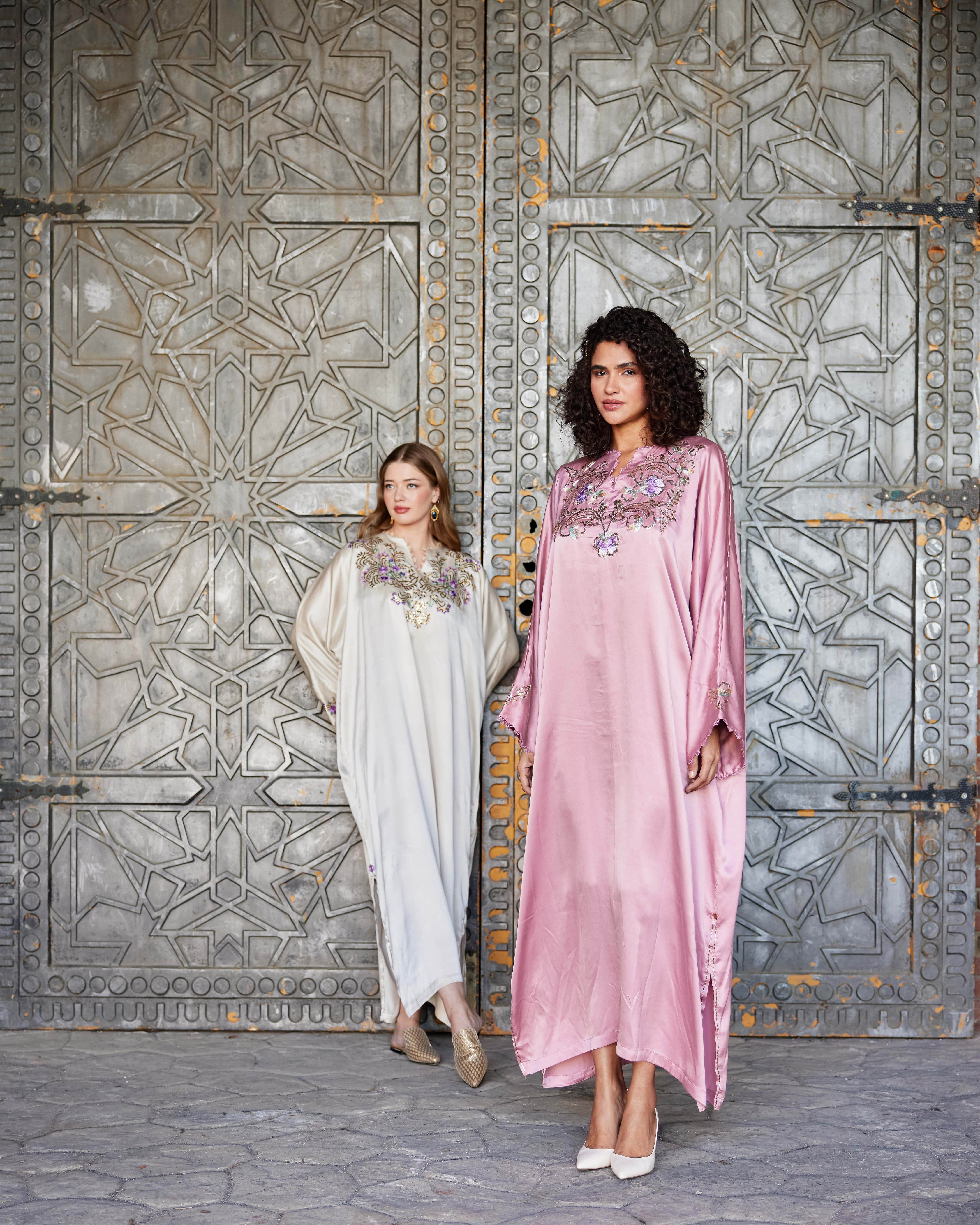 HANDMADE SIRMA SILK DRESS / JALABIYA